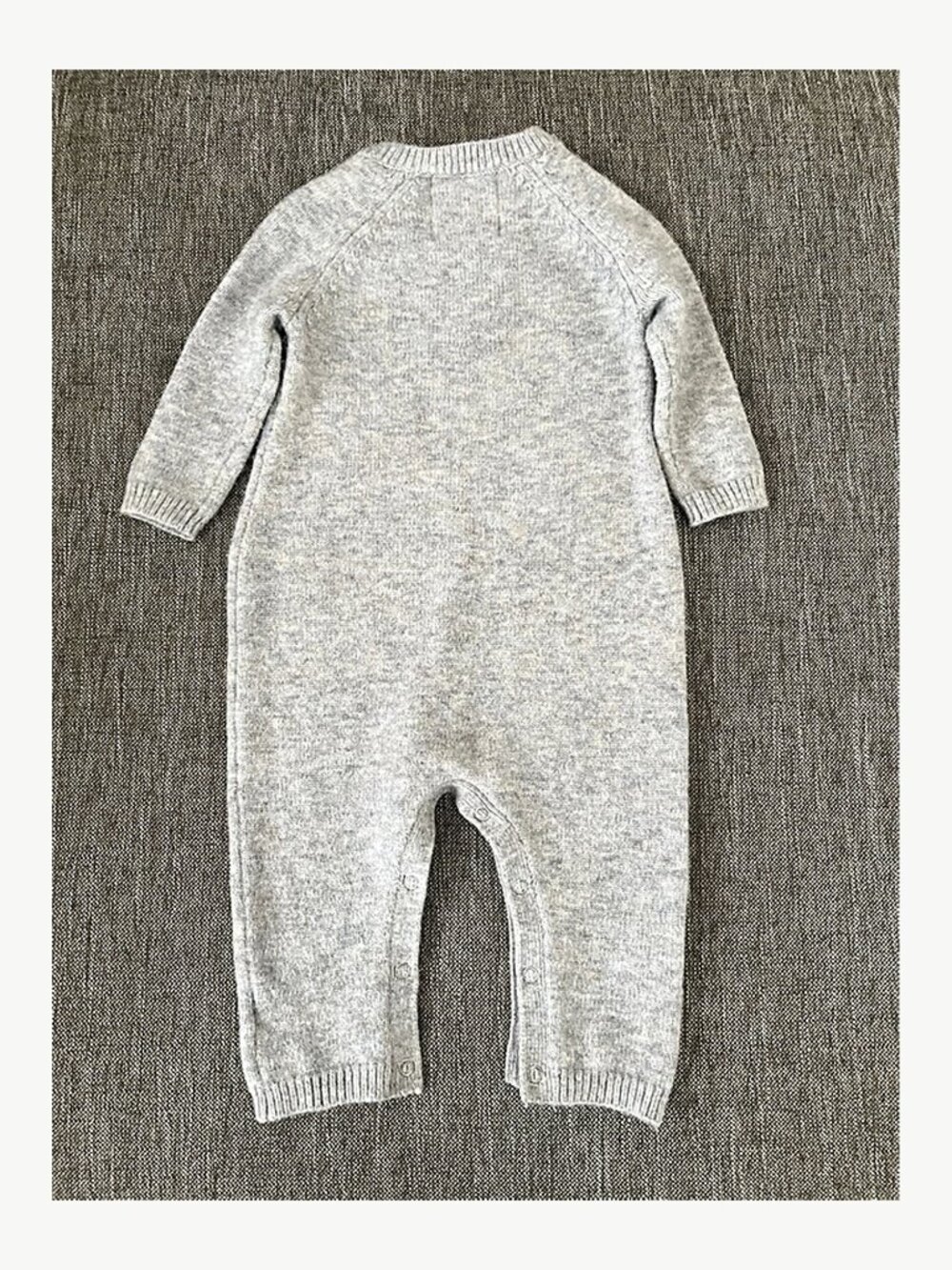 Askov Finlayson Baby NORTH Knit Romper Gray 6-9M - Picture 3 of 3